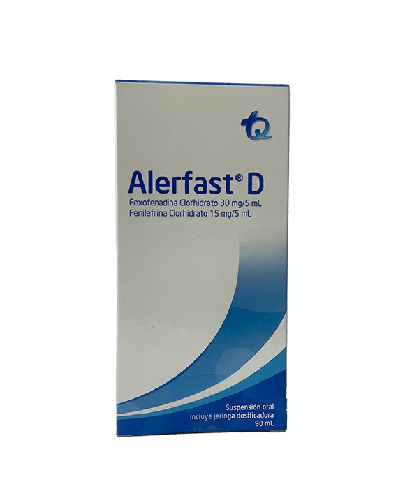 ALERFAST D SUSPENSION ORAL CAJA X 90 ML